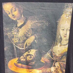 Actual Pain Black T-Shirt (L) Head of John the Baptist Unisex